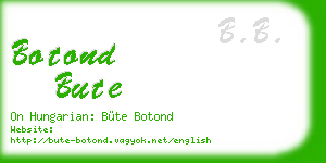 botond bute business card