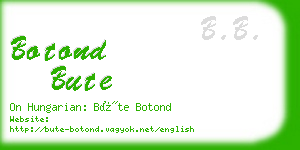 botond bute business card